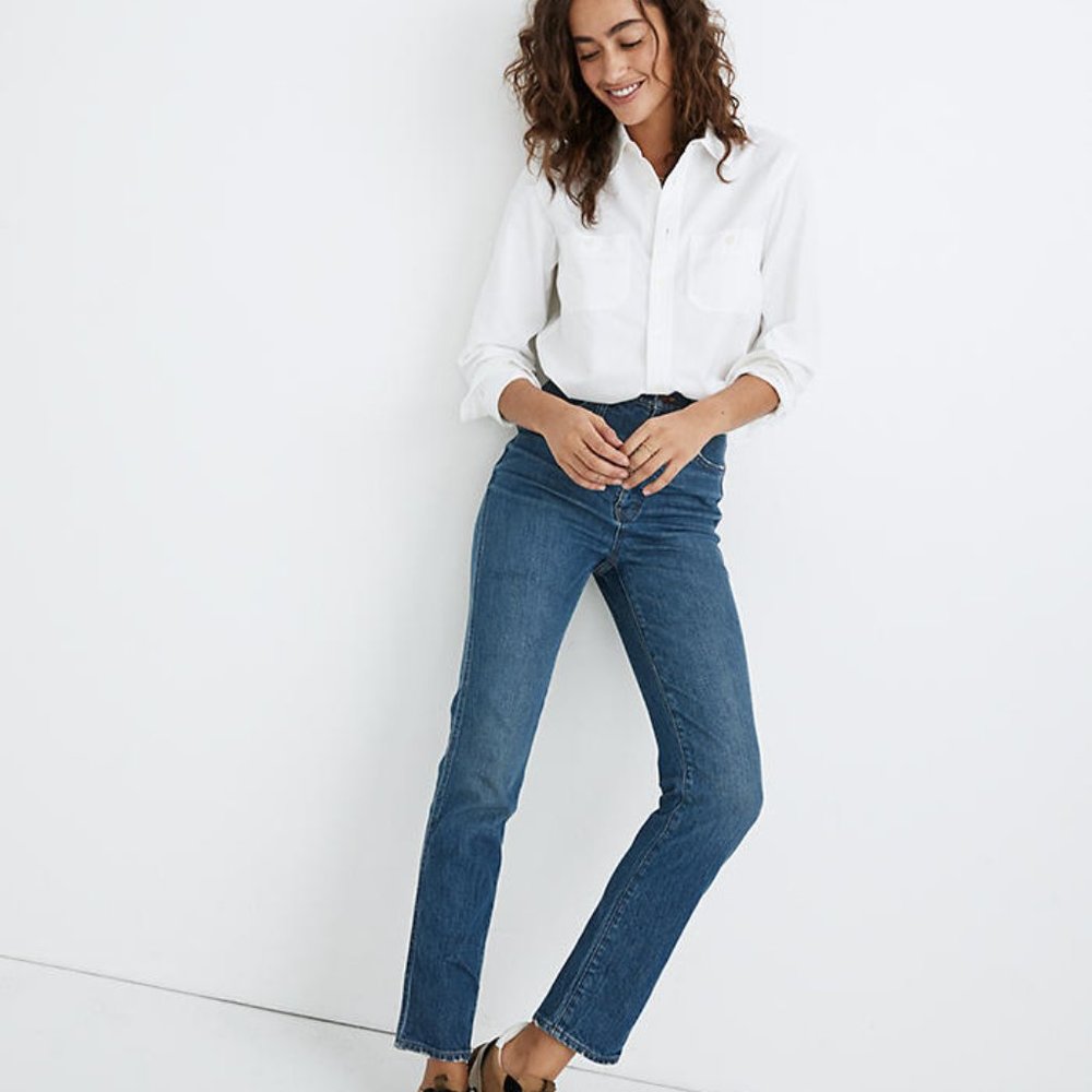 Madewell Straight Leg Stovepipe Jeans